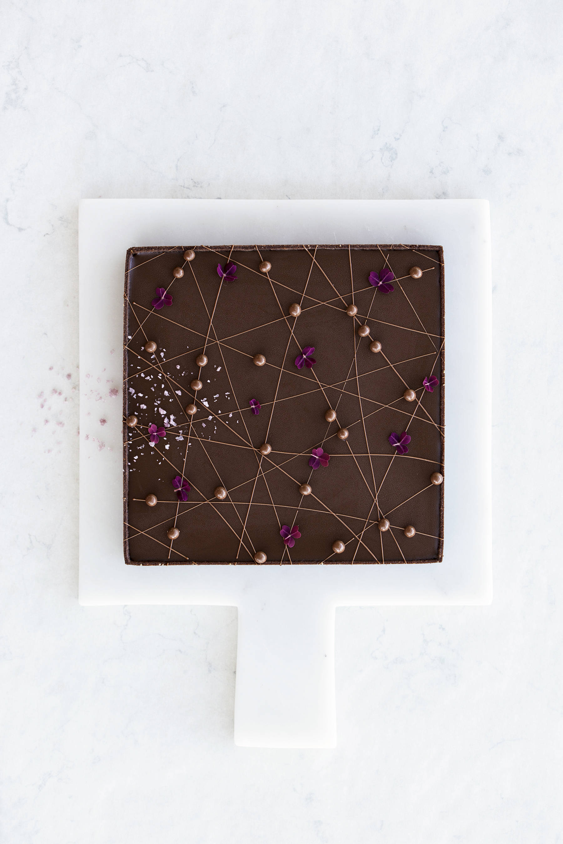 Chocolate salted caramel tart